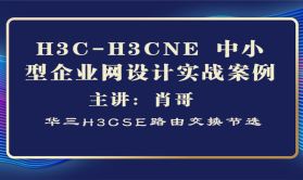 H3C-H3CNE 中小型企业网设计实战案例[肖哥视频]