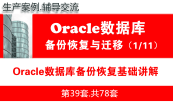 Oracle数据库备份恢复培训专题(案例、实战、深入)