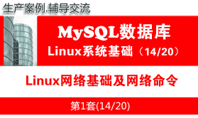 Linux网络基础及网络命令_MySQL数据库学习入门培训视频课程14