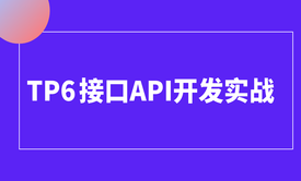 tp6/thinkphp6接口api开发/前后端分离/电商实战