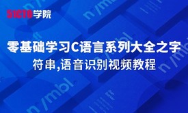 零基础学习C语言系列大全之字符串,语音识别视频教程