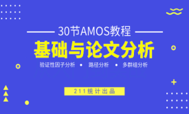 30节AMOS教程：基础与论文分析